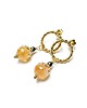 kolczyki z kamieniami Kolczyki Alloys Collection - Cytryn i spinel
