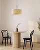 lampy wiszące Lampa wisząca nad stół w stylu boho SINTRA BOHO z rattanowym kloszem 40 cm