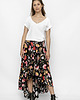spódnice midi Letnia spódnica w kwiaty Marianna czarna