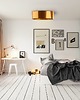 plafony Miedziany plafon w stylu loftowym DUBAJ MIRROR o średnicy 50 cm
