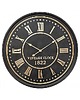 zegary Zegar Ścienny Czarny ze Złotem 77 cm