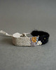 bransoletki na sznurku Bransoletka handmade z wełną i lnem