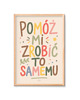 dla domu Zrobić to samemu  plakat Montessori