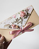 kartki scrapbooking Kartka ślubna folder na pieniądze kieszonka