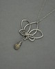 wisiory Wisiorek kwiat lotosu labradoryt wire wrapping