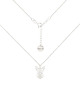 chokery Srebrny choker pancerka z psem Chihuahua