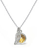 srebrne naszyjniki Aura - Srebrny naszyjnik z cytrynem