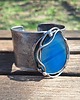 bransoletki wire wrapping Niebieski agat - bransoletka regulowana