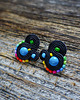 kolczyki soutache Kolorowe Lentinki- kolczyki soutache