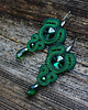 kolczyki soutache Zielone  kolczyki soutache