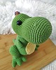 misie i maskotki Szydełkowy t-rex, tyranozaur