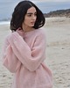 swetry damskie  Sweter Simple mohair reglan brzoskwiniowy