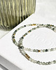 chokery Choker Perydot z Hematytem