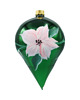 ozdoby choinkowe Bombka choinkowa: Zielona łezka z kwiatami