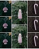 ozdoby choinkowe 8 dekoracji na choinkę Biało fioletowe / Dostępne od ręki