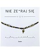 bransoletki na sznurku Bransoletka NIE ZESRAJ SIĘ - Jaspis dalmatyński, Spinel, Hematyt - Morse