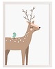 obrazy i plakaty do pokoju dziecięcego Obrazek Forest Friends deer 30x40cm