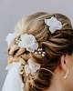 Ślubne ozdoby do włosów Kwiaty z jedwabiu Aleksandra