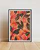 plakaty Plakat - Burgundy leaves