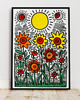 plakaty PLAKAT dekoracyjny l Keith Haring wiosna kwiaty