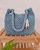 torby na ramię Duża torebka ze sznurka Belly bag - laurowa