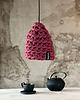 lampy wiszące Skandynawska pleciona lampa do sypialni boho