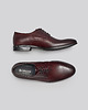 buty męskie Burgundowe buty derby skórzane p004