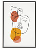 plakaty Plakat KOBIETA kontur abstrakcja linie 0485