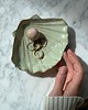 pojemniki na biżuterię Podstawka na Biżuterię Palo Santo Ceramiczna Muszelka Mermaid Green