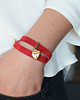 bransoletki skórzane red heart barboleta 17