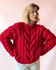 swetry damskie  100% Merino sweter WARKOCZOWY  na drutach