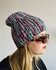 czapki damskie Kolorowa mała czapka beanie z wełną i alpaką