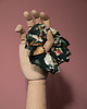 gumki do włosów Scrunchie wieczorne kwiaty