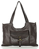 torby na ramię Torebka shopperka skórzana miejska retro bag - MARCO MAZZINI ciemny brąz