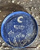 patery i talerze Talerz ćmy nocne, 2o cm talerz sgraffito, noc z ćmami