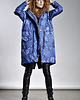 kurtki damskie Parka  zimowa wodoodporna Jungle Blue