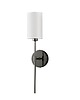 kinkiety Lampa ścienna DARLING czarny połysk 53 cm
