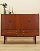 komody Highboard tekowy, duński design, lata 60, produkcja: Dania