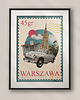 plakaty Plakat U nas w Warszawie - Kolaż Fine Art - Dekoracja Ścienna Do Salonu