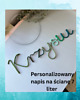 pokój dziecka - różne Personalizowany napis na ścianę  dla chłopca 7 liter