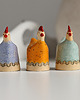 ozdoby wielkanocne Ceramiczne  kurki wielkanocne, zestaw 3 szt.