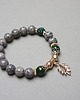 bransoletki z kamieni naturalnych Kolekcja Rich - Jasper and emerald /glamour/ - bransoletka