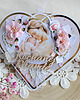 kartki scrapbooking Kartka serce dla Mamy, prezent na Dzień Matki "Heart" GOTOWA