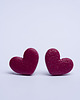 kolczyki z masy plastycznej Pojedyncze sztyfty pastylki SERDUSZKA