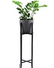 kwietniki Kwietnik Metalowy Stojak na kwiaty 80cm czarny LOFT
