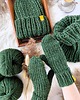 rękawiczki damskie Peruvian WOOLY zielone rekawiczki z wełny peruwiańskiej