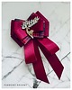 broszki Brosza  / Krawat w kolorze burgund  z Reniferem Exclusive