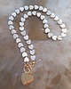 chokery Naszyjnik choker - serca masa perłowa
