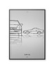 plakaty Plakat Motoryzacja - Mercedes 500SL