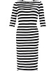 sukienki midi damskie Sukienka tuba MIDI STRIPED DRESS